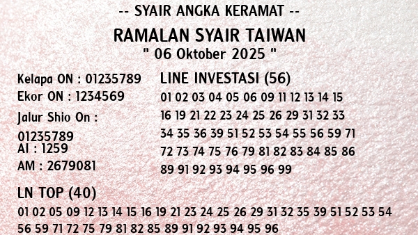 Prediksi Taiwan
