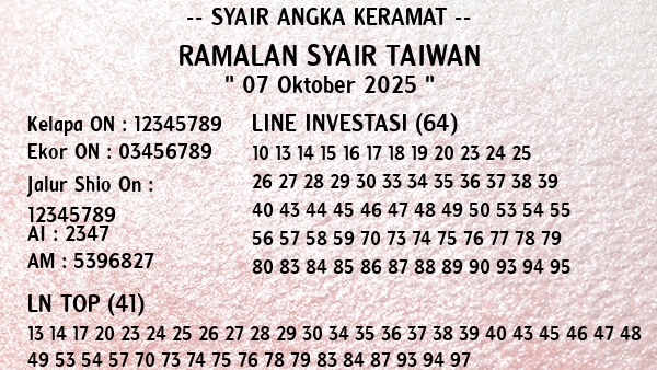 Prediksi Taiwan